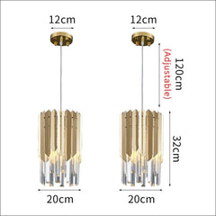 Triple Soilders Plated Chandelier