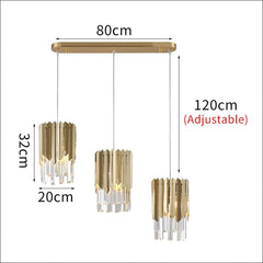 Triple Soilders Plated Chandelier