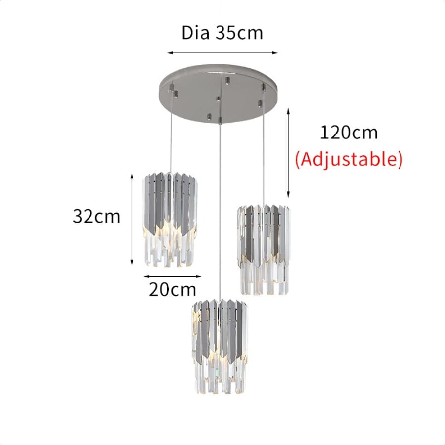 Triple Soilders Plated Chandelier