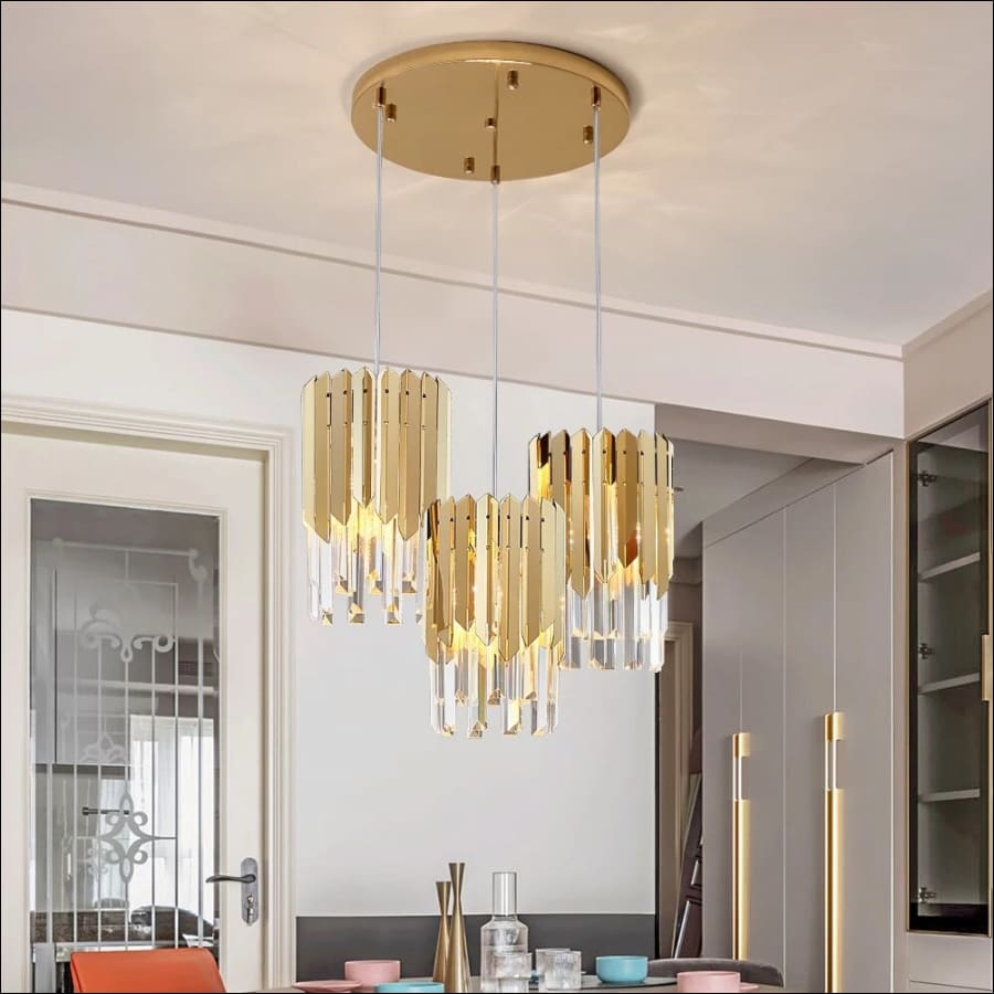Triple Soilders Plated Chandelier