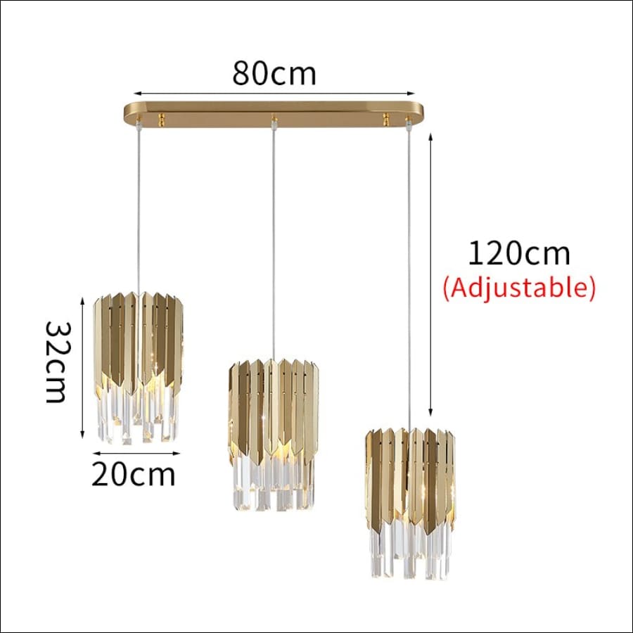 Triple Soilders Plated Chandelier